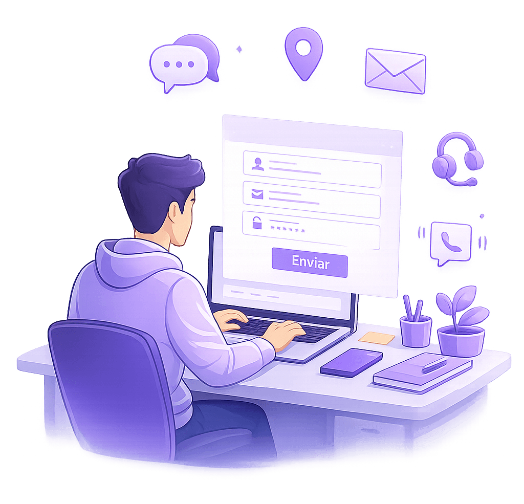 Contact illustration